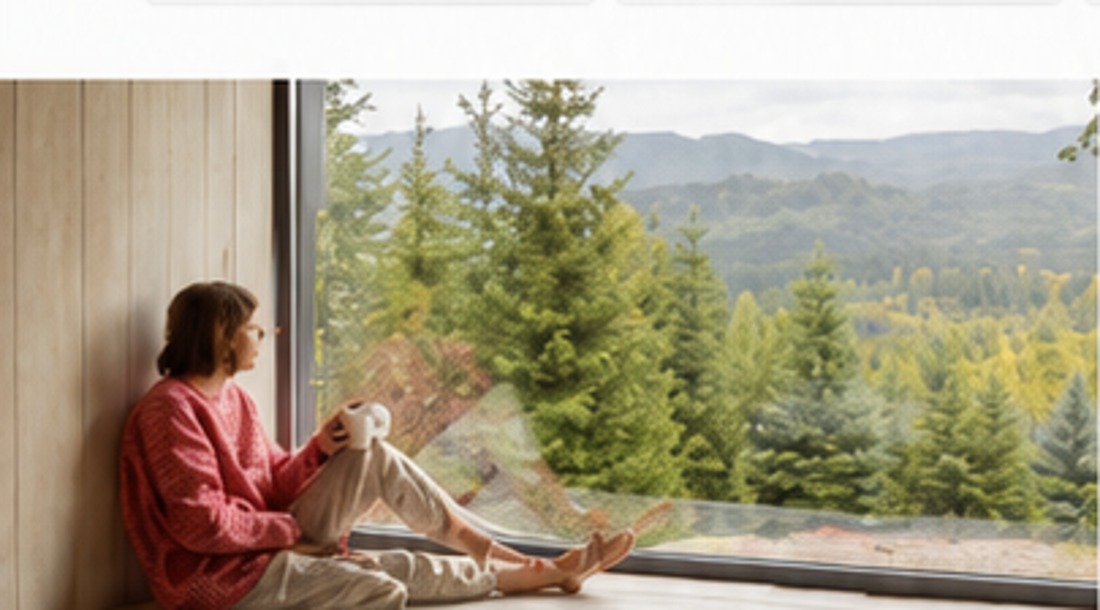 Comfortable indoor environment overlooking nature